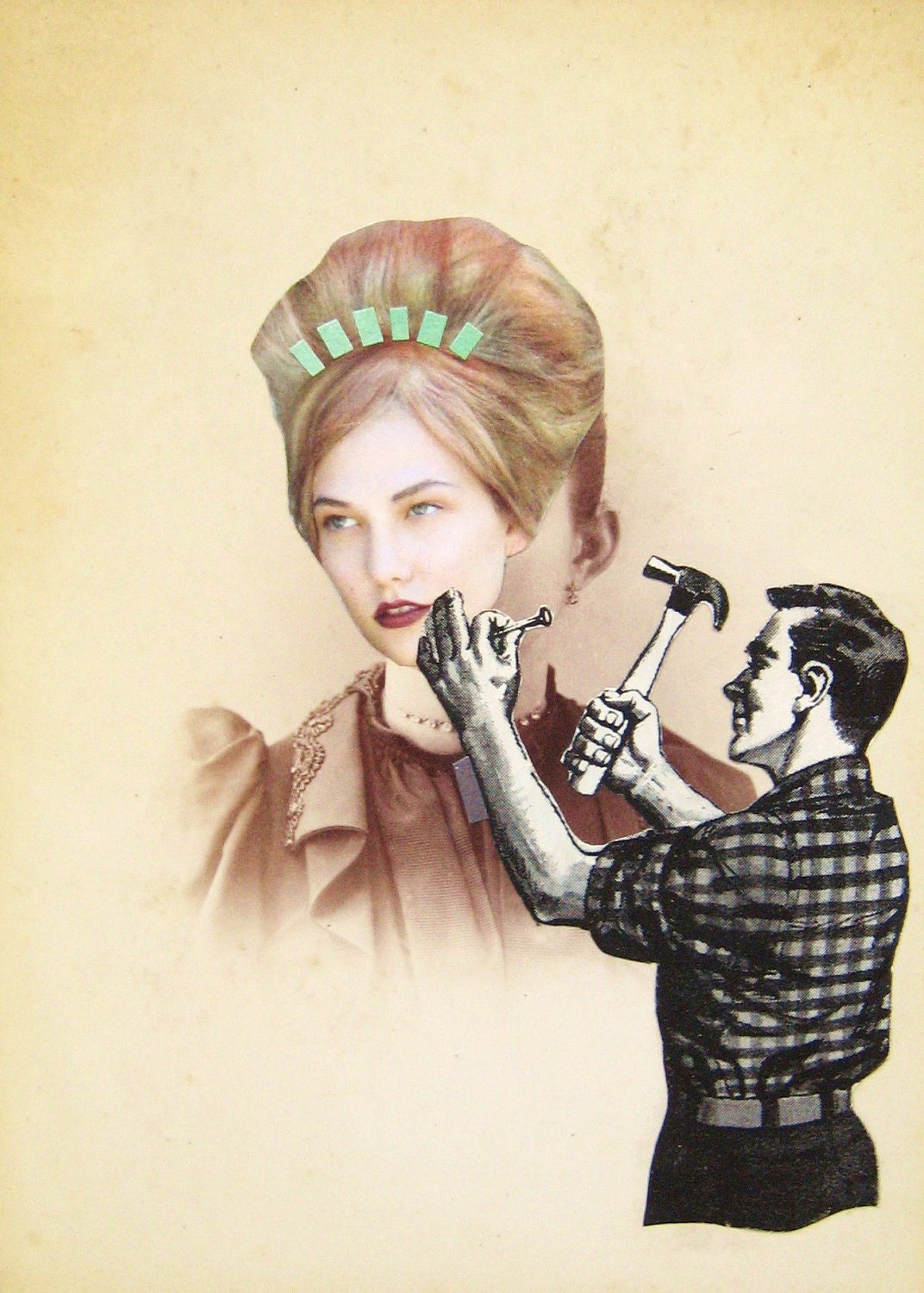 High Maintenance. Altered photo collage