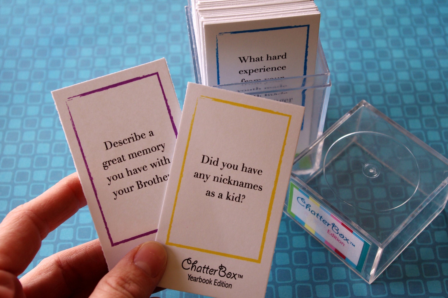INSTANT DOWNLOAD - ChatterBox Conversation Game - Yearbook Edition Printable Set
