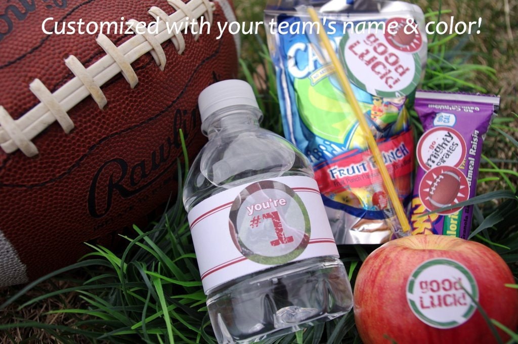 Custom Sport Snack Printable - Football Set