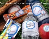 Custom Sport Snack Printable - Baseball Set