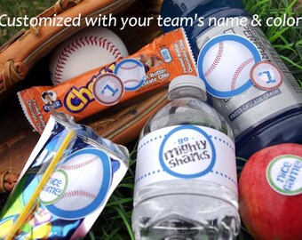 Custom Sport Snack Printable - Baseball Set