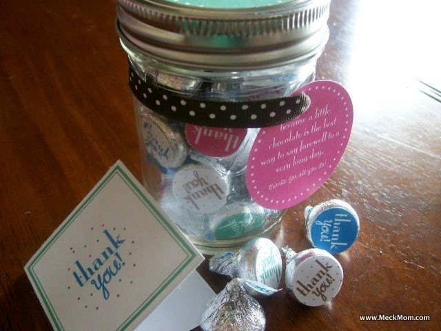 INSTANT DOWNLOAD - Thank You Gift Printable Set