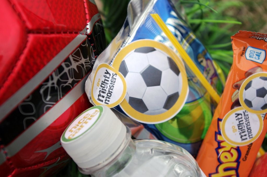 Custom Sport Snack Printable - Soccer Set