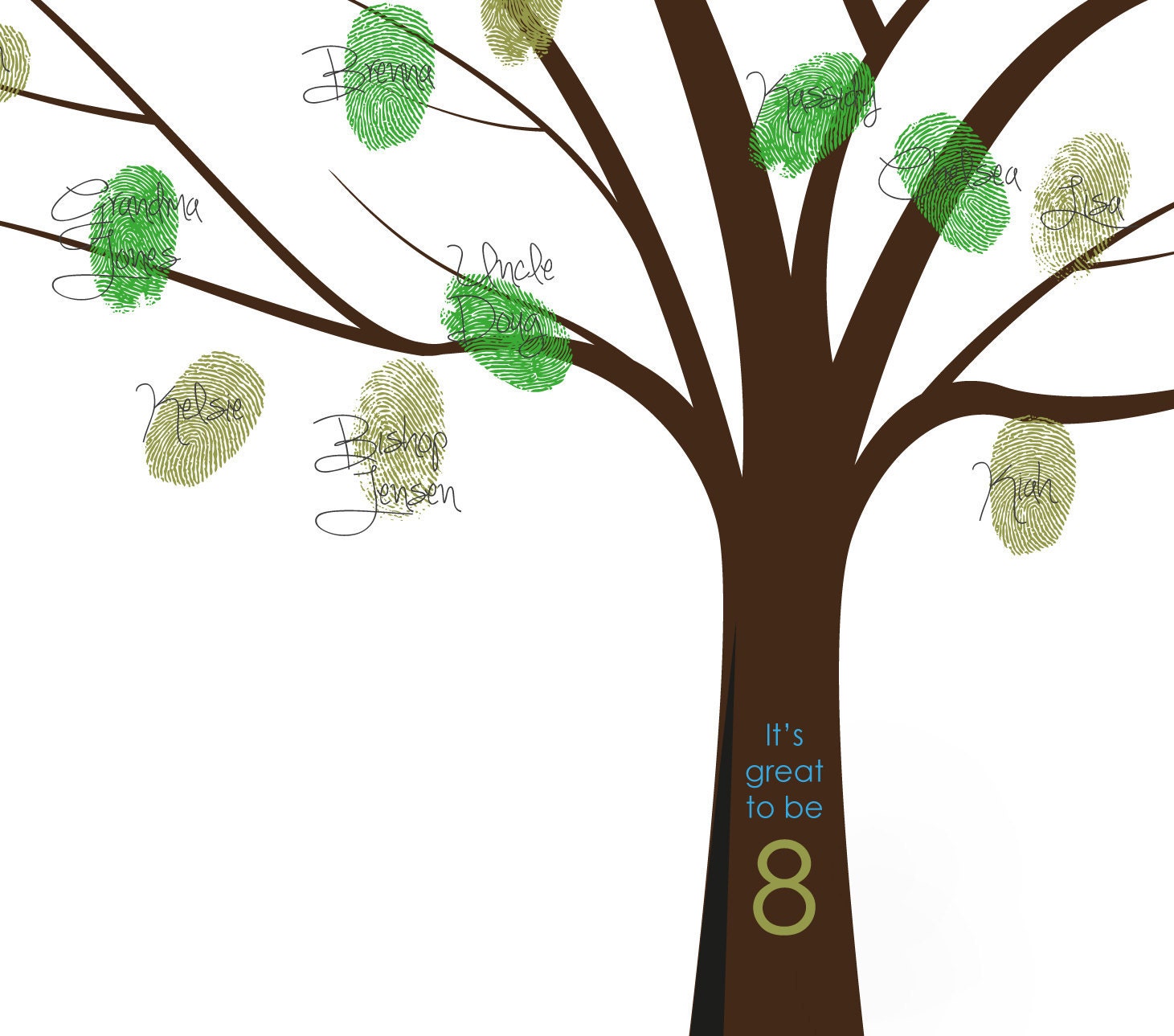 Personalized LDS Baptism - Fingerprint Guestbook Printable