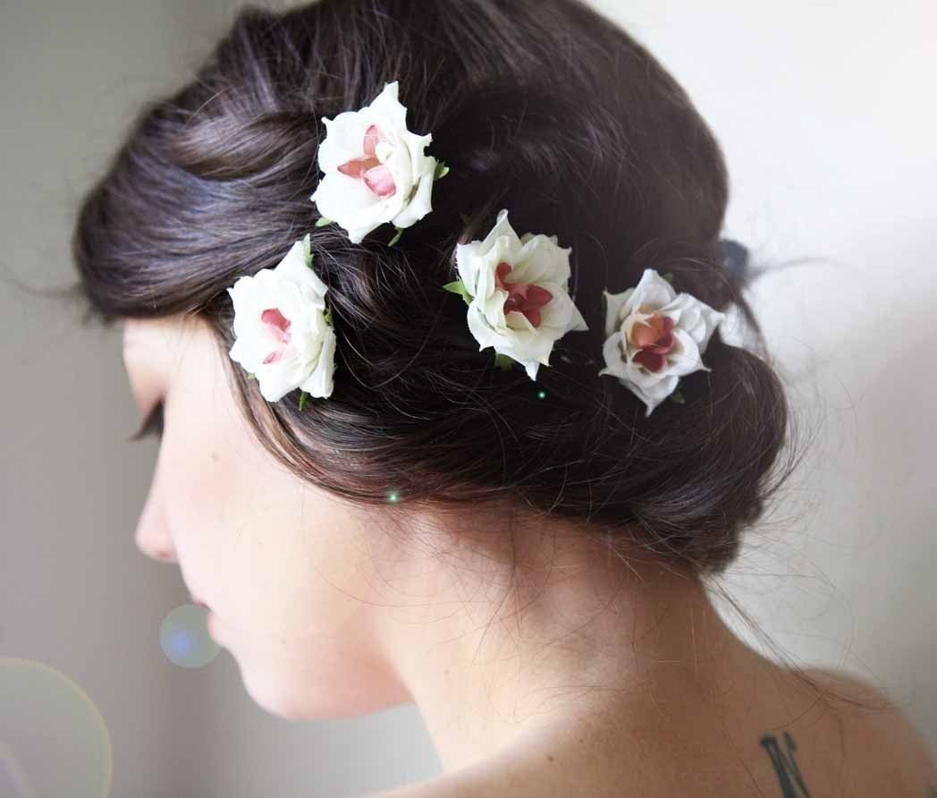 flower hair clip set 'JUPITER' bridal accessory