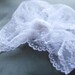Bridal head piece, cap-style veil, white, lace - QUEEN ANNE