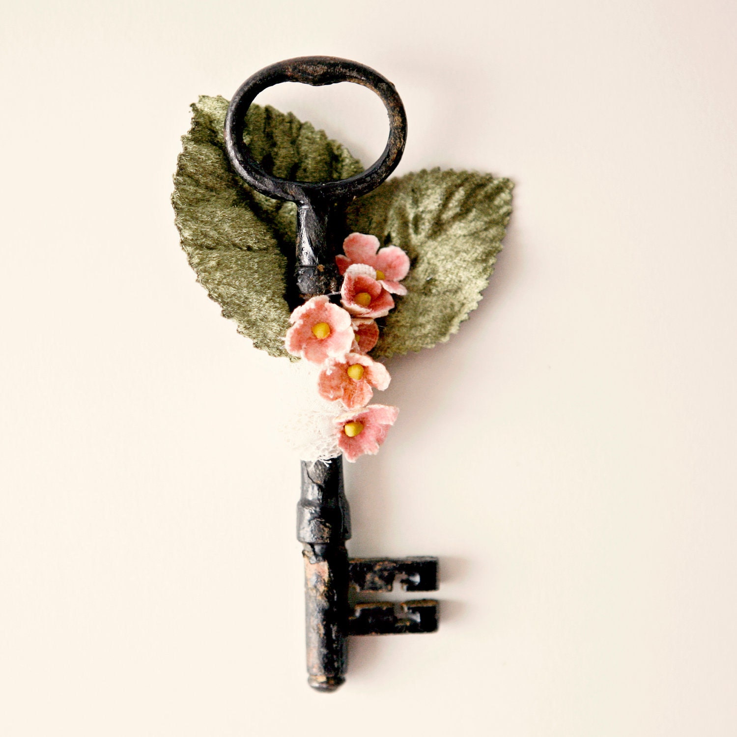 secret garden - embellished antique key
