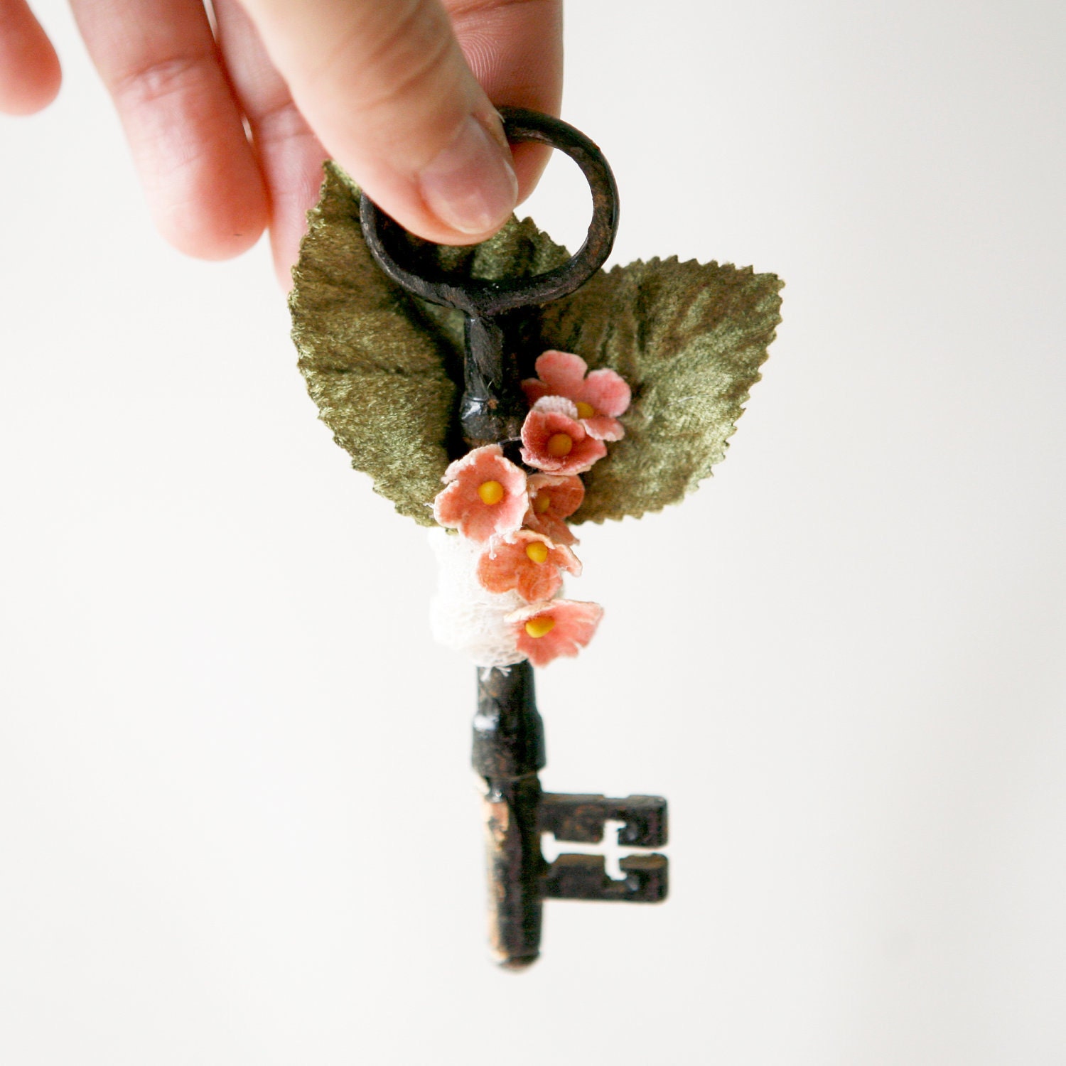 secret garden - embellished antique key