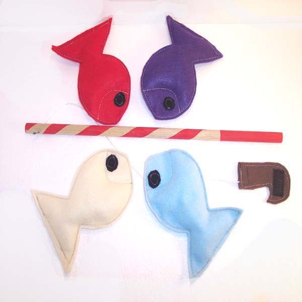 Felt Fishing Game Montessori Toy Ecofriendly Sports Game - READY MADE
