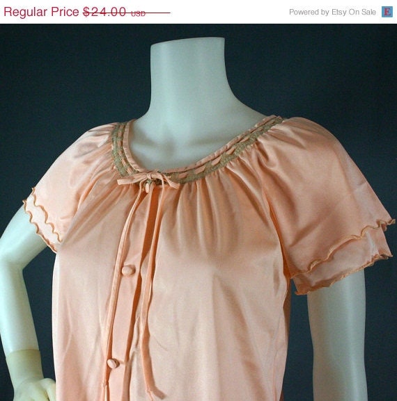 SALE 70s Intime of California Pajama Night Set, Medium - Vintage Lingerie