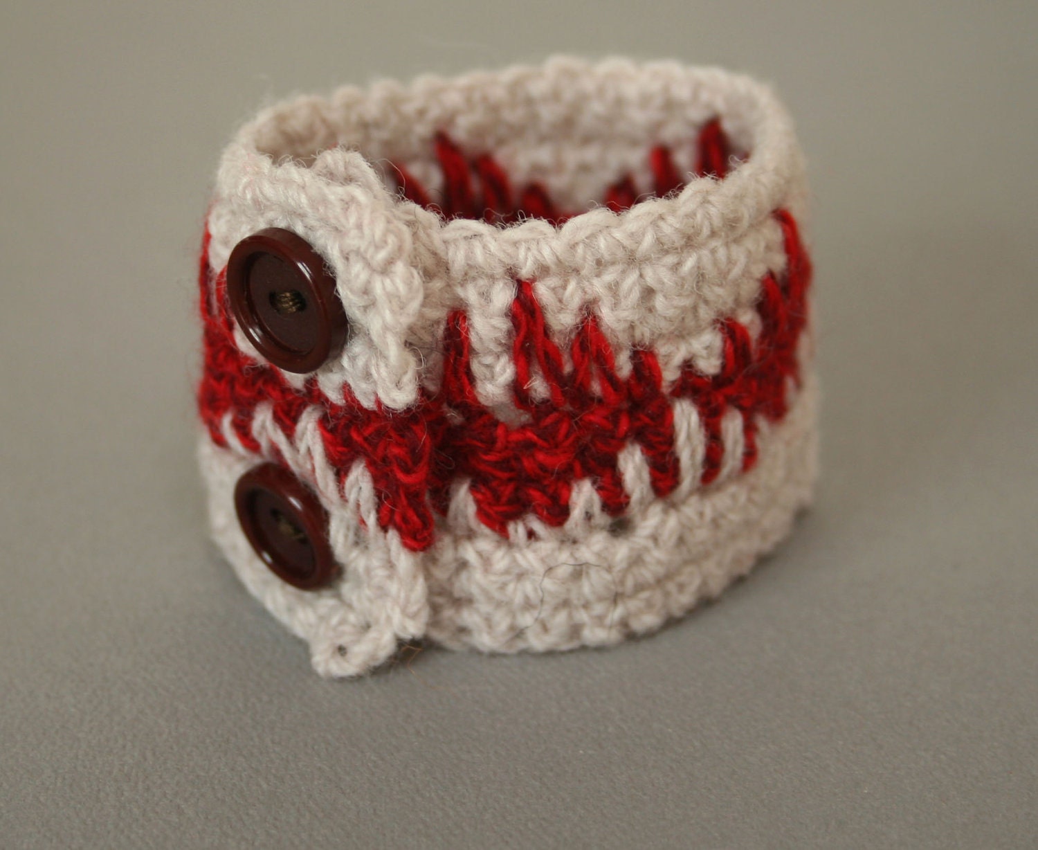 Red Spike Wrist Cuff
