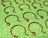 Round Antique Copper Ear Wires...50...on Etsy