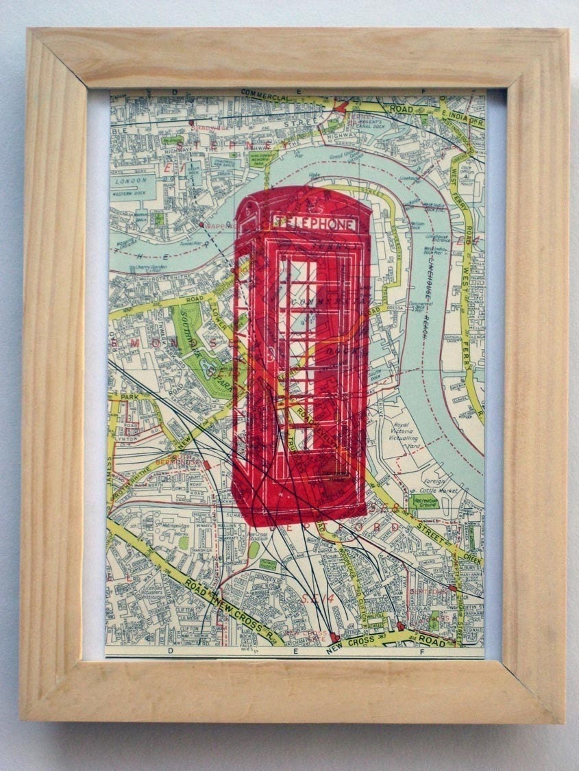 Red Telephone Box - art print