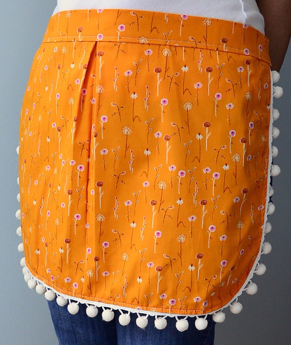 Hostess apron in orange