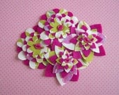 Amy Butler Daisy Chain - Fabric and Felt Flower Embellishments