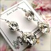 Hollywood Regency Earrings, Crystal Clear