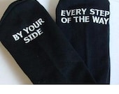 Father of the Bride socks "by your side every step of the way" wedding gift