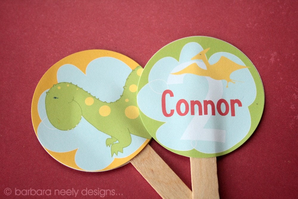 Dinosaur Cupcake Toppers