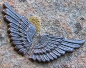 6 (3 Pair) Bronze Patina Bird Wing Stamping Jewelry Finding 706