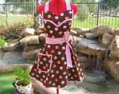 Chocolate Cupcakes - Sassy and Chic Sweetheart Bib Apron