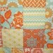 Modern Patchwork Baby Blanket Crib Blanket  - Eclectic made with the Heirloom Citrine Collection by Joel Dewberry - Soft flannel back