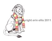 Gryffindor Lion 8x10 Print