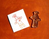 voodoo doll clear polymer rubber stamp