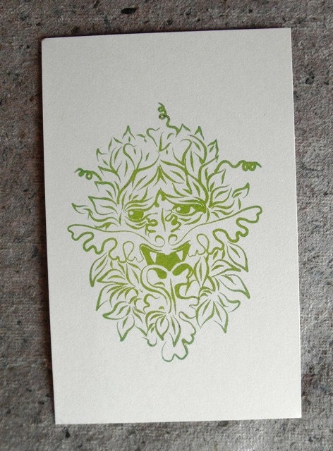 Greenman clear polymer rubber stamp