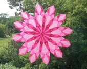 12 Point Pink Origami Window Star