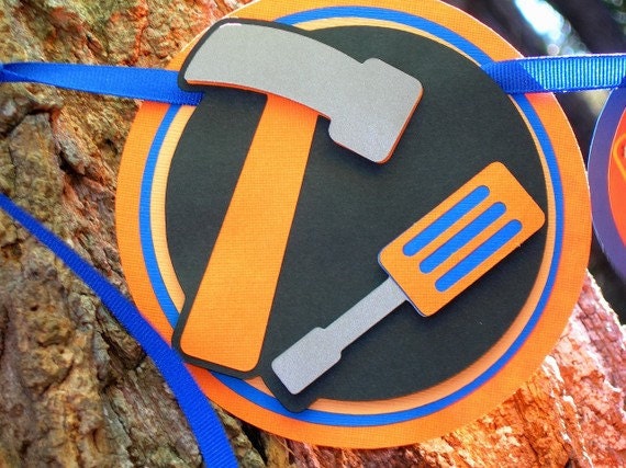 Handy Man Tools Boys Birthday Banner MADE TO ORDER