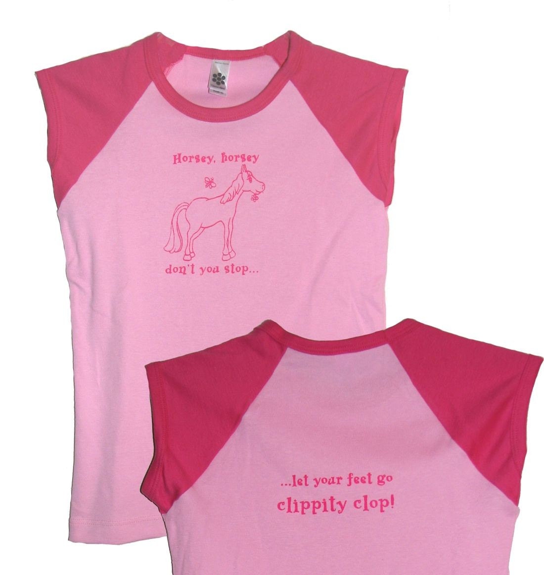 Horse Mother Goose Nursery Rhyme Shirt (Girls 8, 10 & 12)