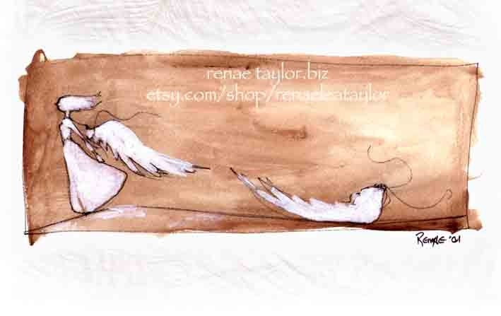 Not Your Angel Anymore...Greeting Card by Renae Taylor
