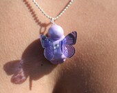 Custom made Butterfly Baby mother's necklace - you pick colors