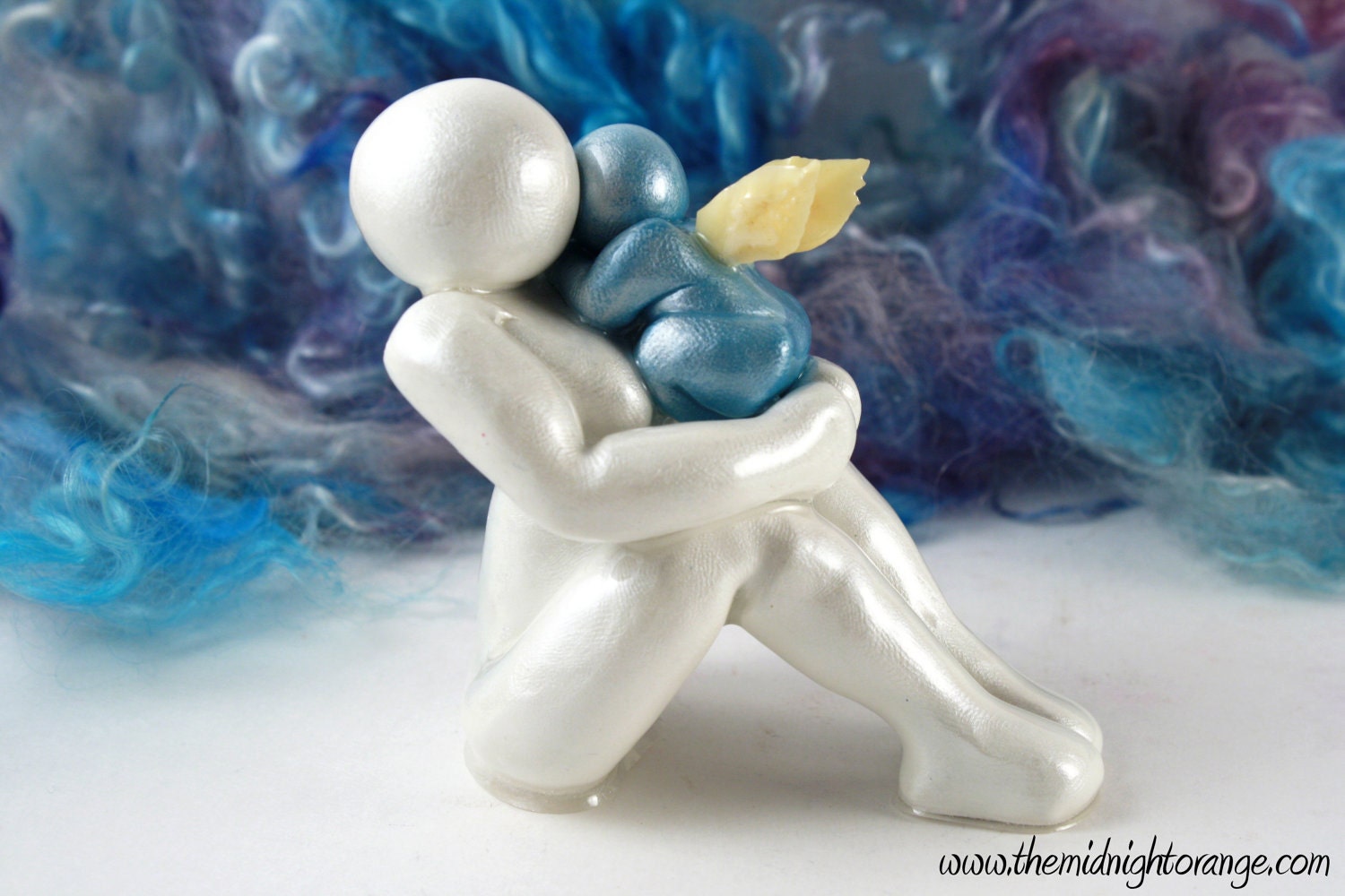 Angel Sculpture - Child Loss - Mother and infant figurine - made to order