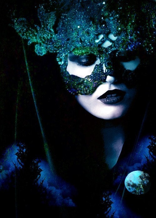 Full Moon Rising.... archival giclee print 11 x 14