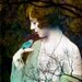 Fine Art Giclee Print, Collage, Painted Photograph, 8x10 Print, Woman Portrait, Photomontage, Collage,  Nature, Figurative Art,