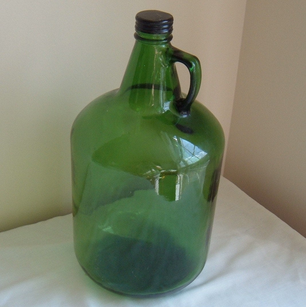 Green Glass Jug