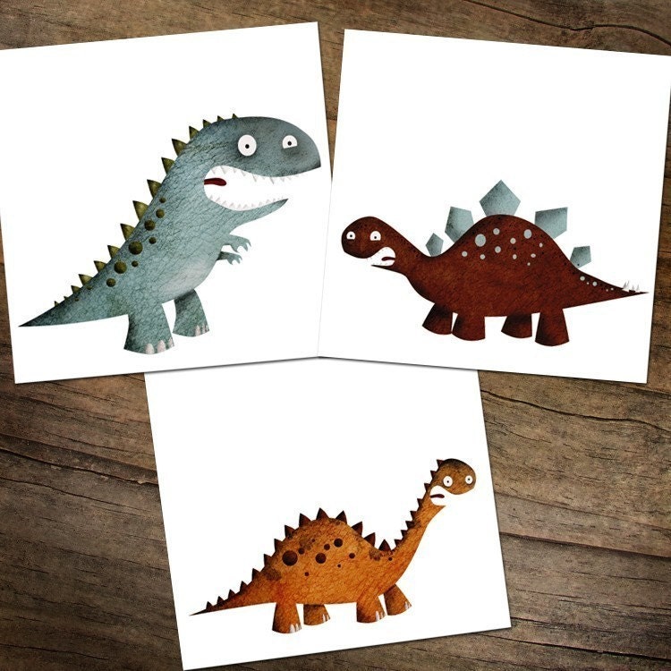 Dino Freak Set of 3 (8x10)