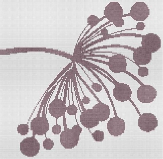 The Languid Flower - a counted cross stitch pattern