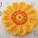 Crocheted Fall Flowers -Set of 2