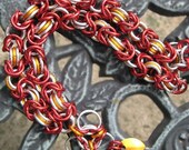 pyromancy--byzantine maille necklace