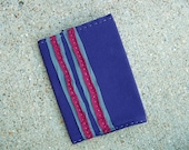 Purple Gray Burgundy Refillable Notebook Cover