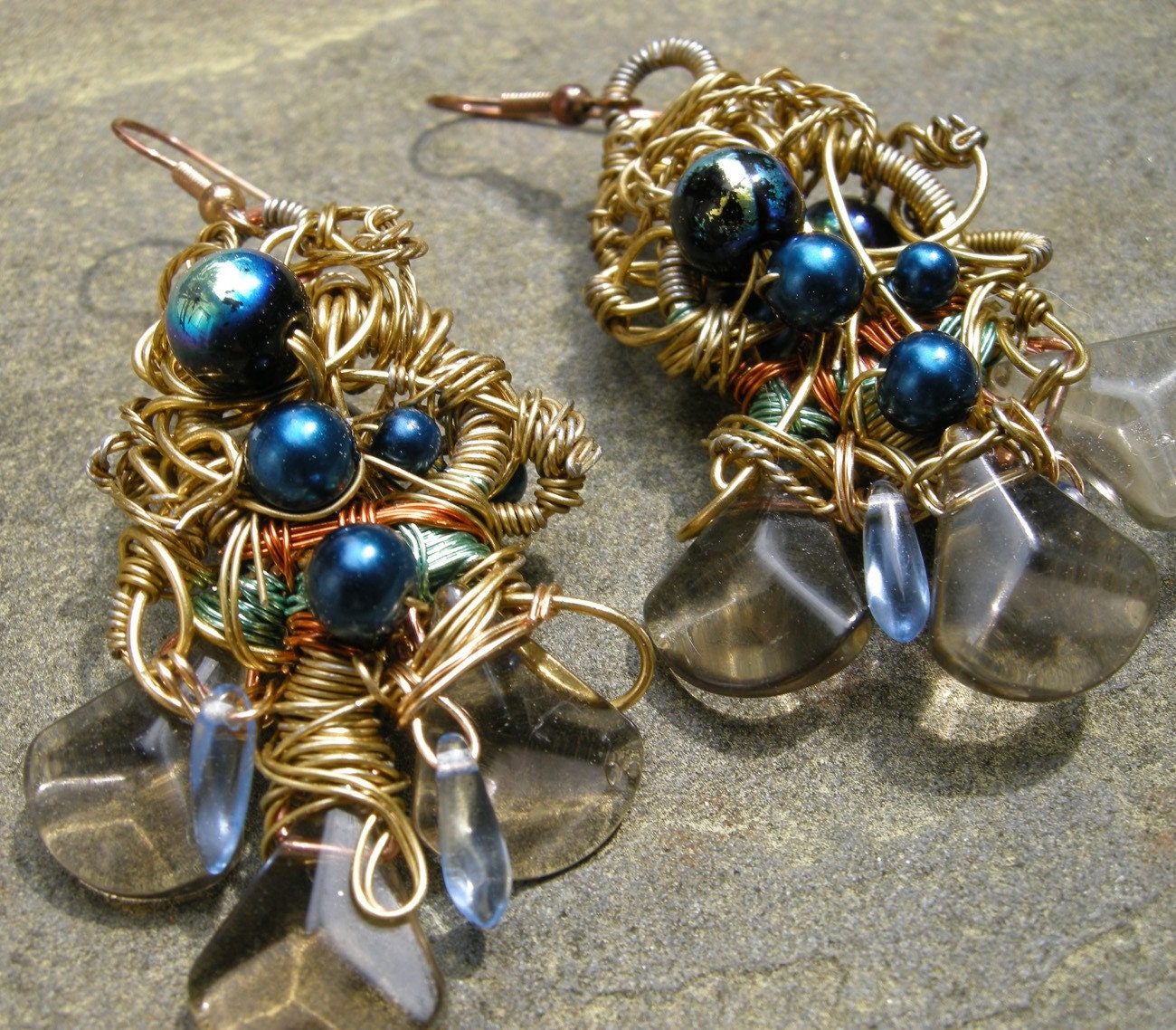 Psychedelic Teardrop Earrings