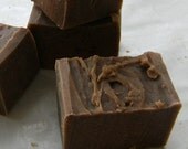 Big Chunk of Organic Chocolate Fudge Goat Milk Soap...made with real, organic chocolate