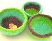 Chubby Felt Wool Bowls in 6 sizes Crochet Pattern PDF permission to sell what you make