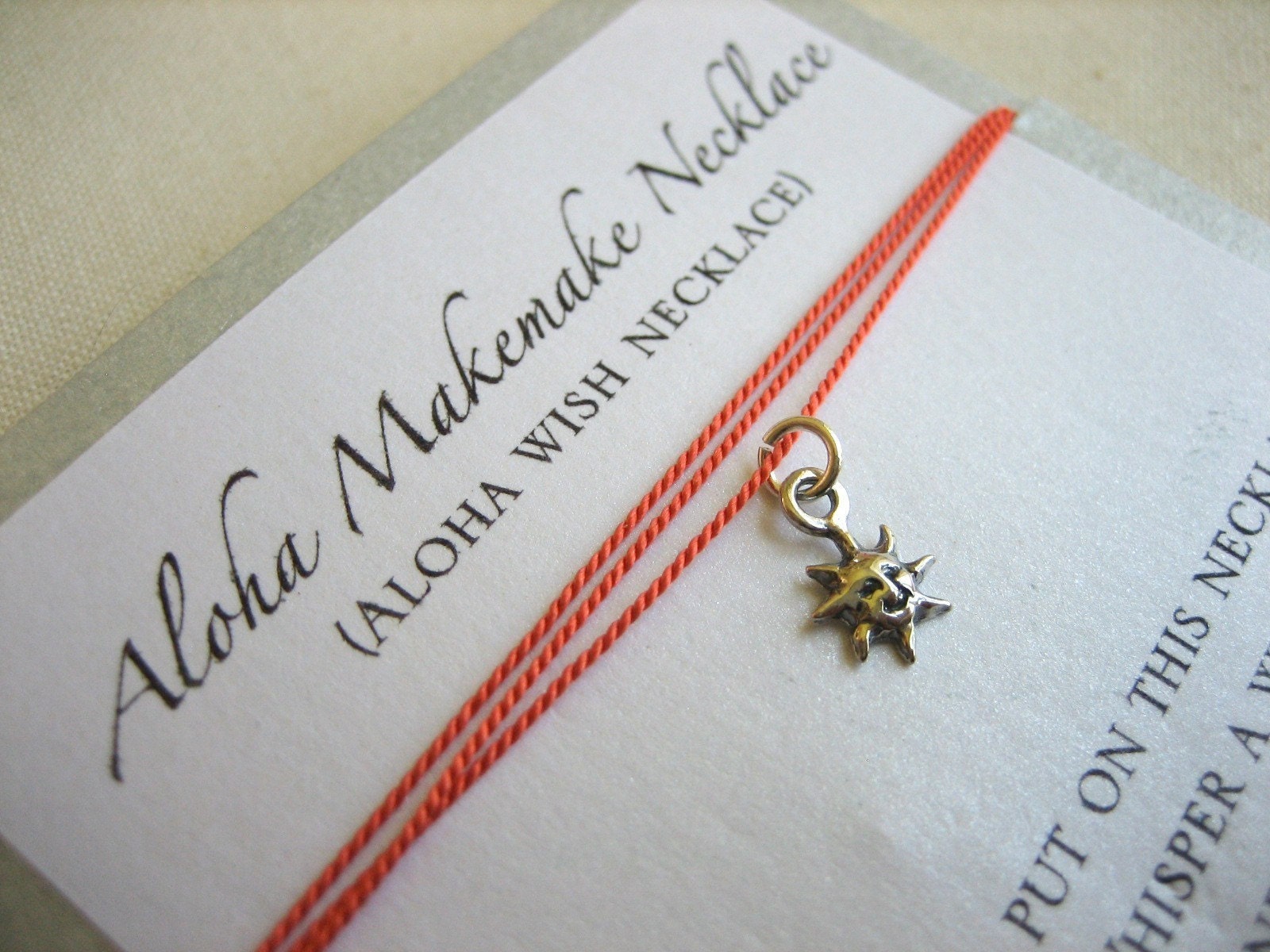 Aloha Wish Necklace - Sun