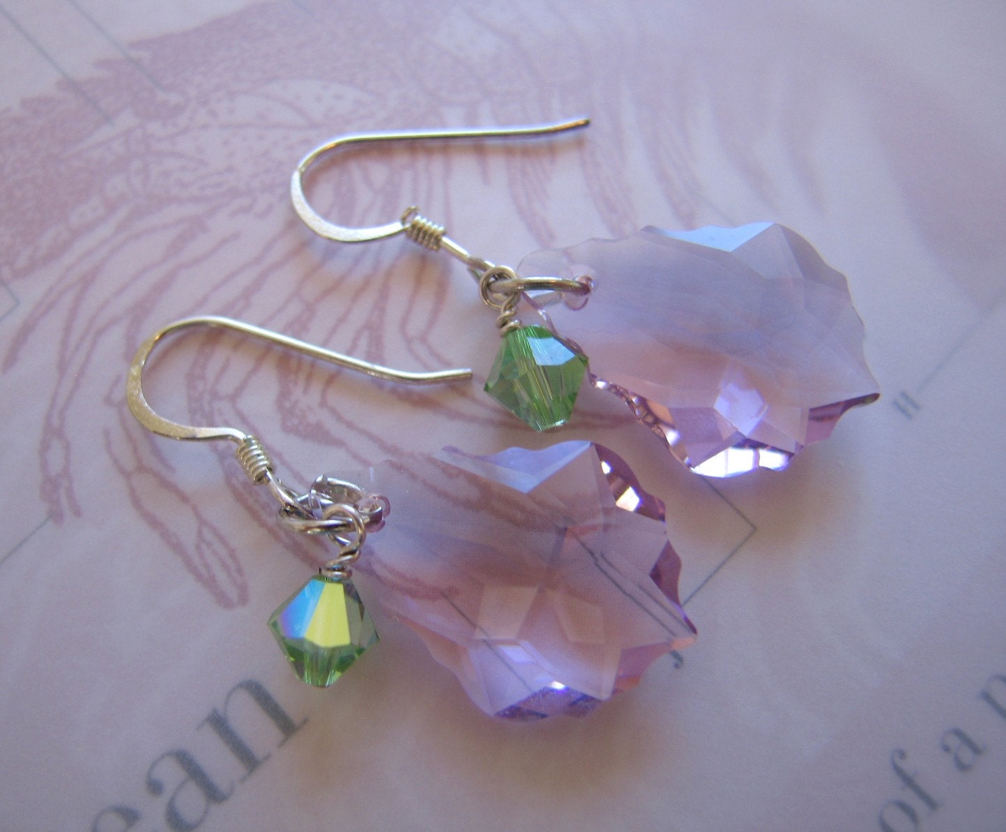 Spring Air Crystal Earrings - Large