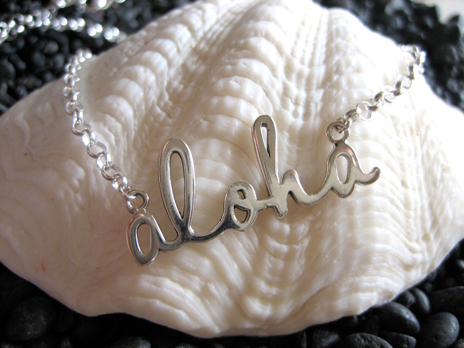Script Aloha Necklace