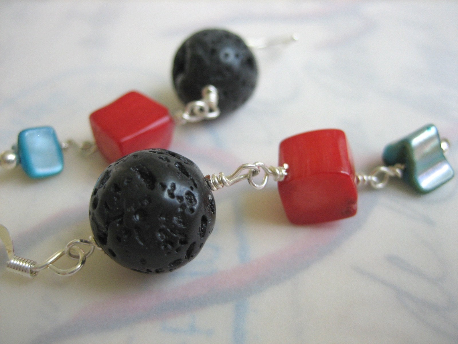Land and Sea Earrings