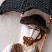 Textile Art Wall hanging more Fabric Hand Embroidery Etsy Invention Art Umbrella Man Victorian Steampunk Men Decor
